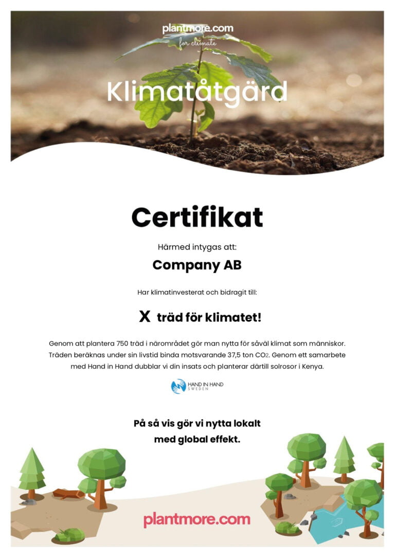 Plantera träd i Europa + stöd Hand in Hand! - Plantmore.com